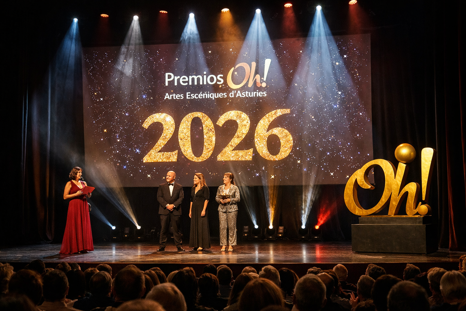 Récord nos Premios Oh! 2026: 243 candidatures al meyor teatru d’Asturies
