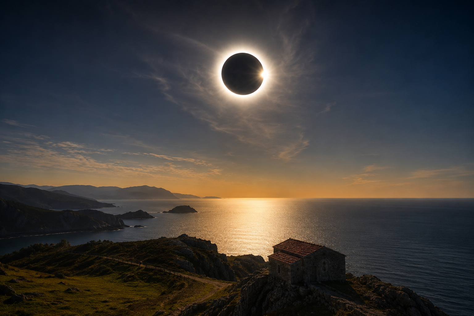 Eclipse solar n'Asturies