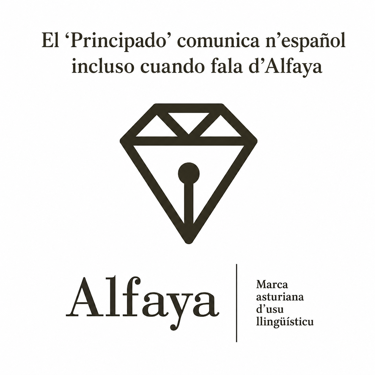 Gráficu d’Alfaya sobre comunicaciones alministratives n’español