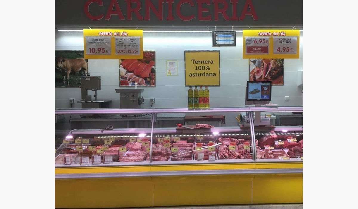 Imaxe d’archivu venceyada a la cadena asturiana de supermercaos Alimerka.