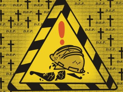 Imaxe d’archivu sobre siniestralidá llaboral n’Asturies.